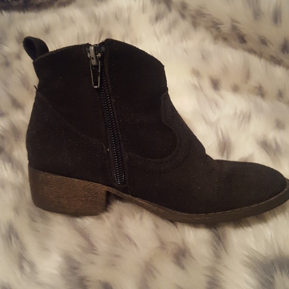 justice Black Fringe ankle boots - Picture 5 of 6
